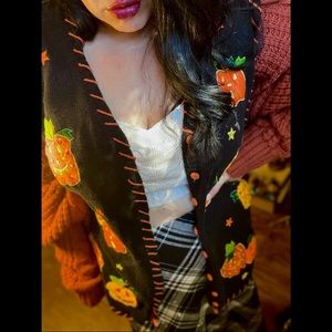 Vintage Carolina Colours Pumpkin Knit Vest